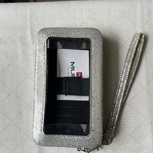Mundi Smart Case Phone Wallet Silver Sparkles